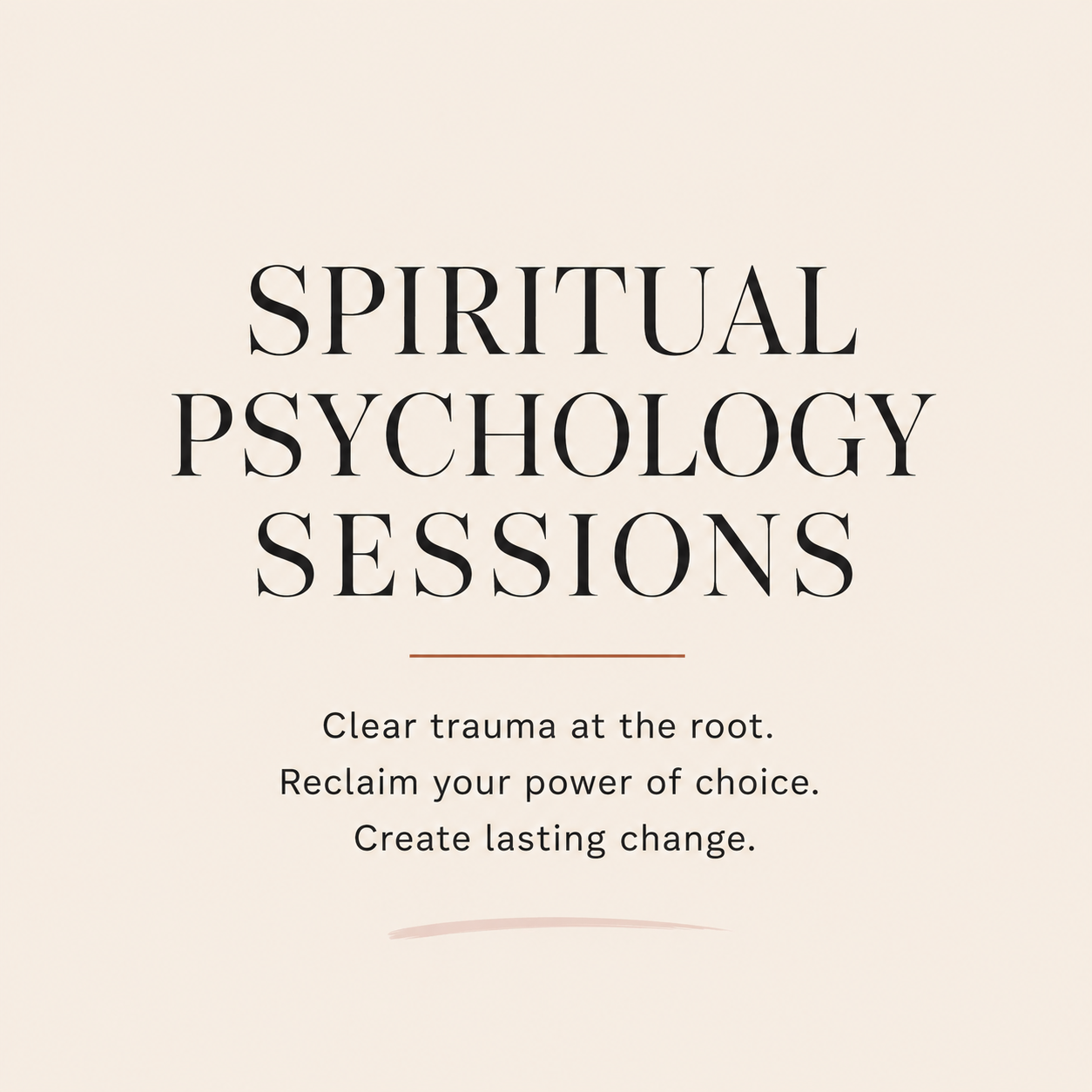 Spiritual Psychology Sessions